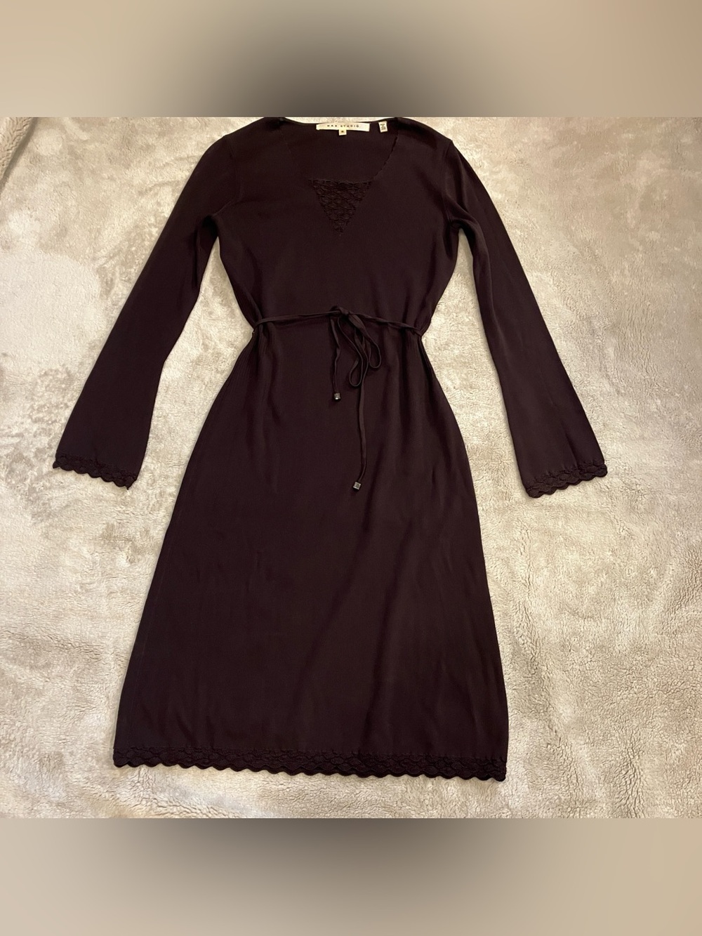 Vintage Max Studio Brown Knit Dress – Size S